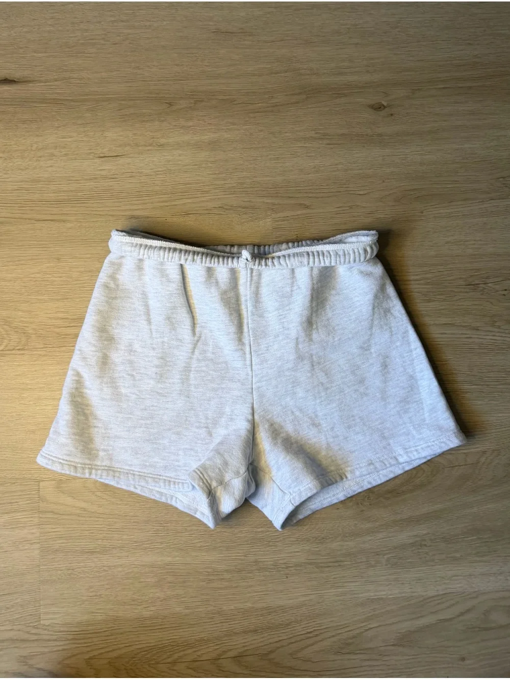 Joah brown fitted terry sweat shorts